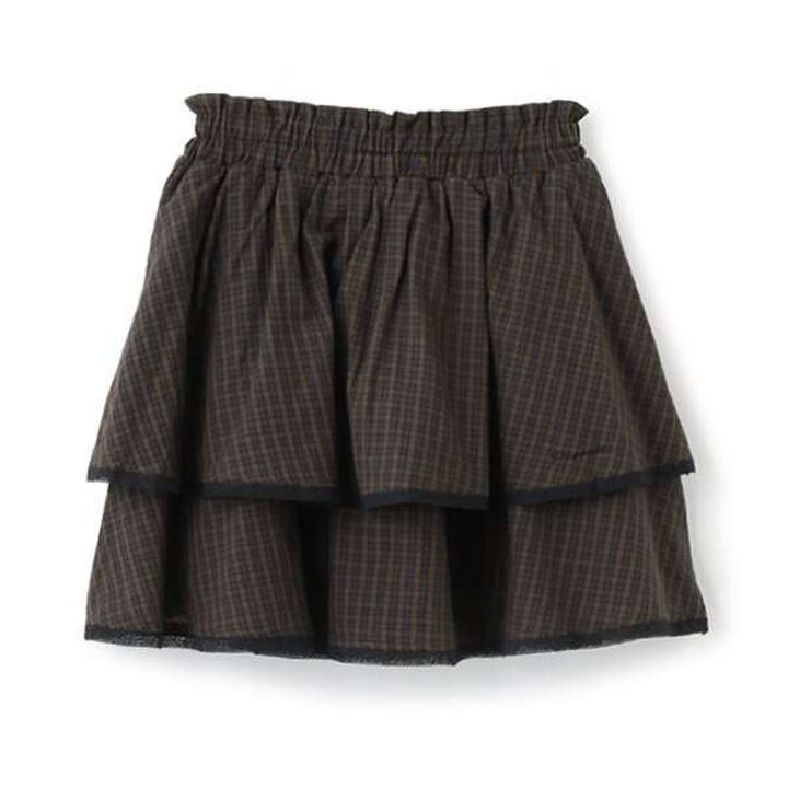 Tiered Frill Skirt with Shorts,Gray, medium image number 17