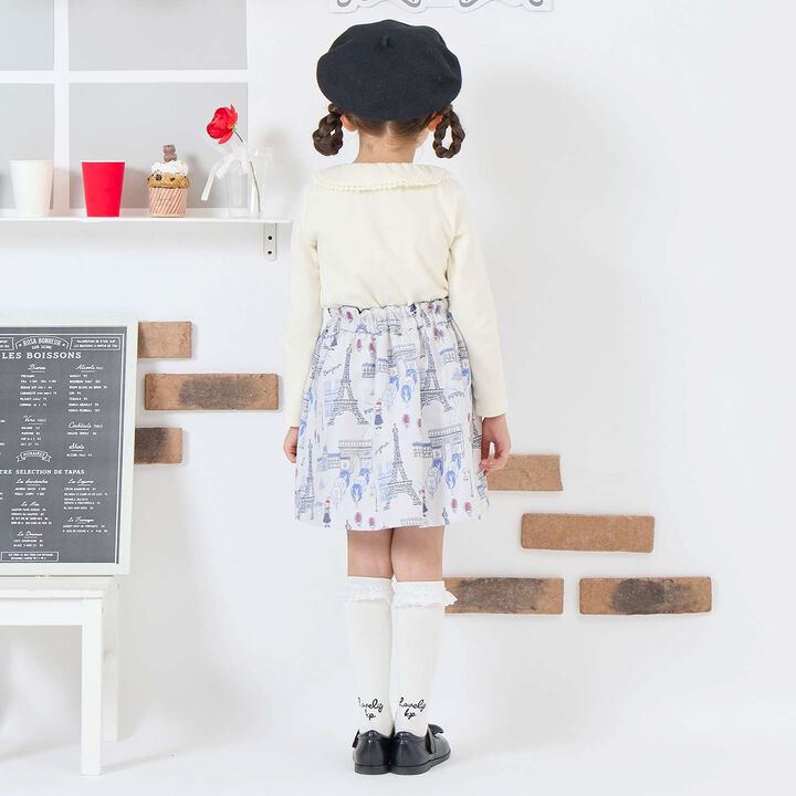 [Made in Japan] Paris Pattern Jacquard Skirt,Ivory, medium image number 5