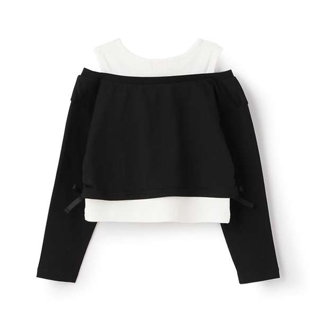 Layered Short-Length Long-Sleeve T-Shirt,Sax blue, large image number 1