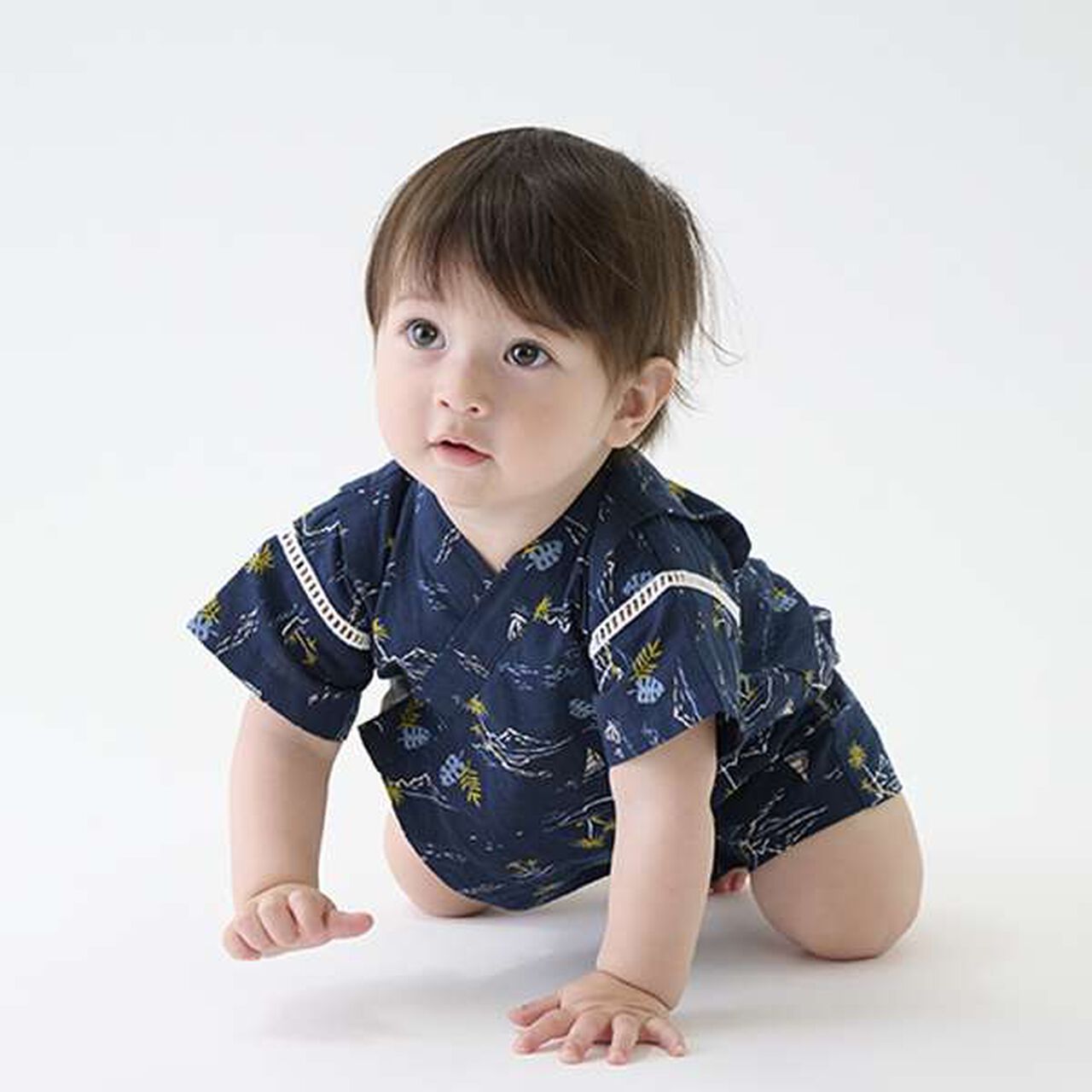 Boys' Assorted Baby Jinbei,Navy, large image number 15