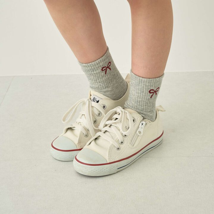 Ribbon Crew Socks [Kids' Clothing] [Girls],Black, medium image number 2