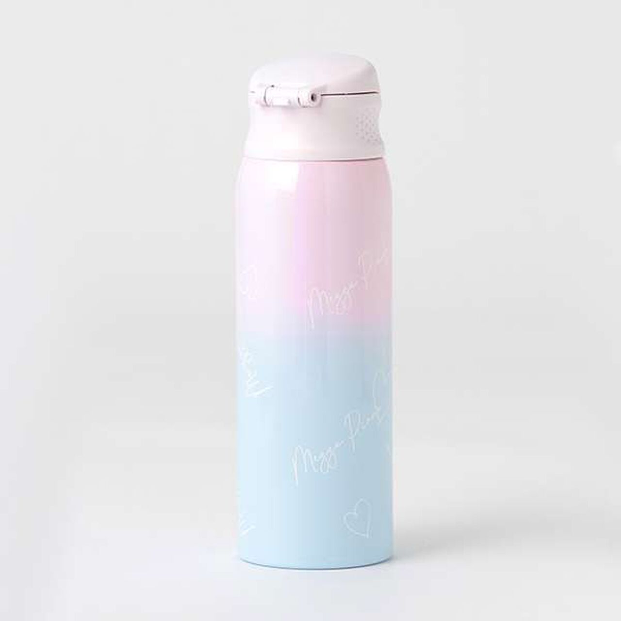 Lightweight Gradient Logo Pattern Water Bottle (480ml),Lavender, large image number 1