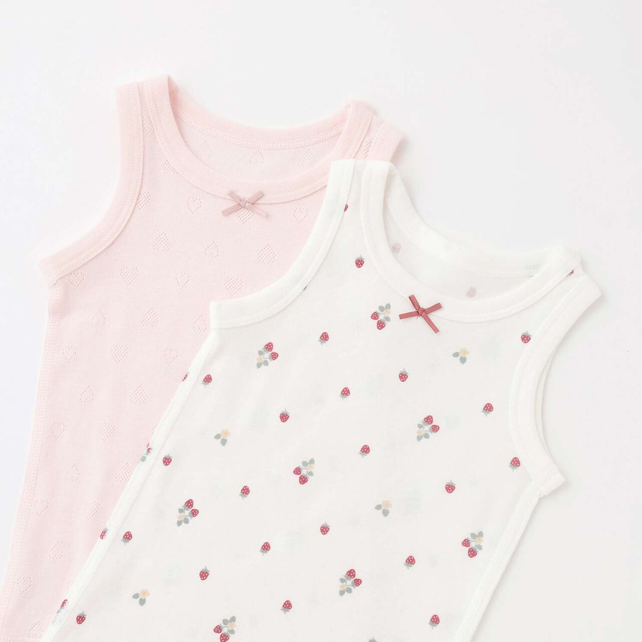 [Weak Acidity] Girls' Tank Undergarments 2P,Light pink, large image number 3