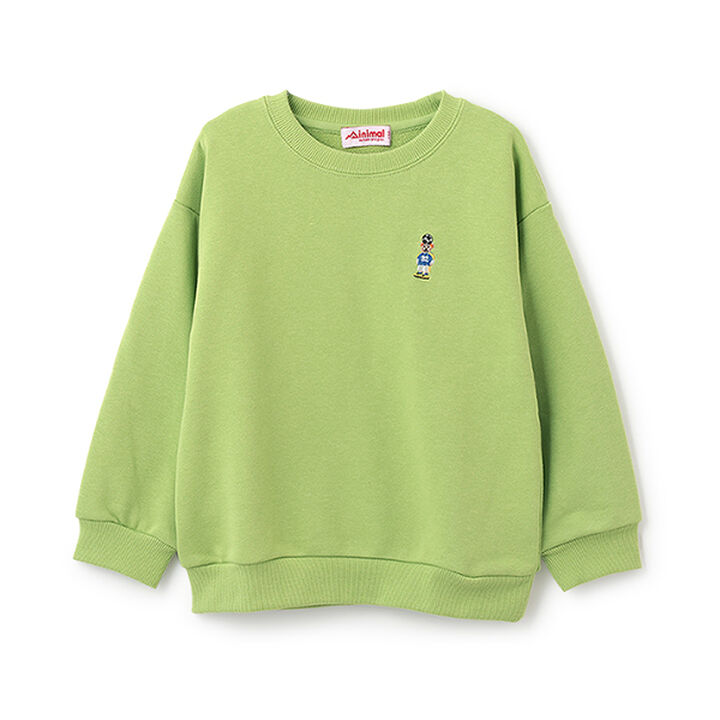 Fleece Pullover with Single-Point Embroidery,Black, medium image number 5