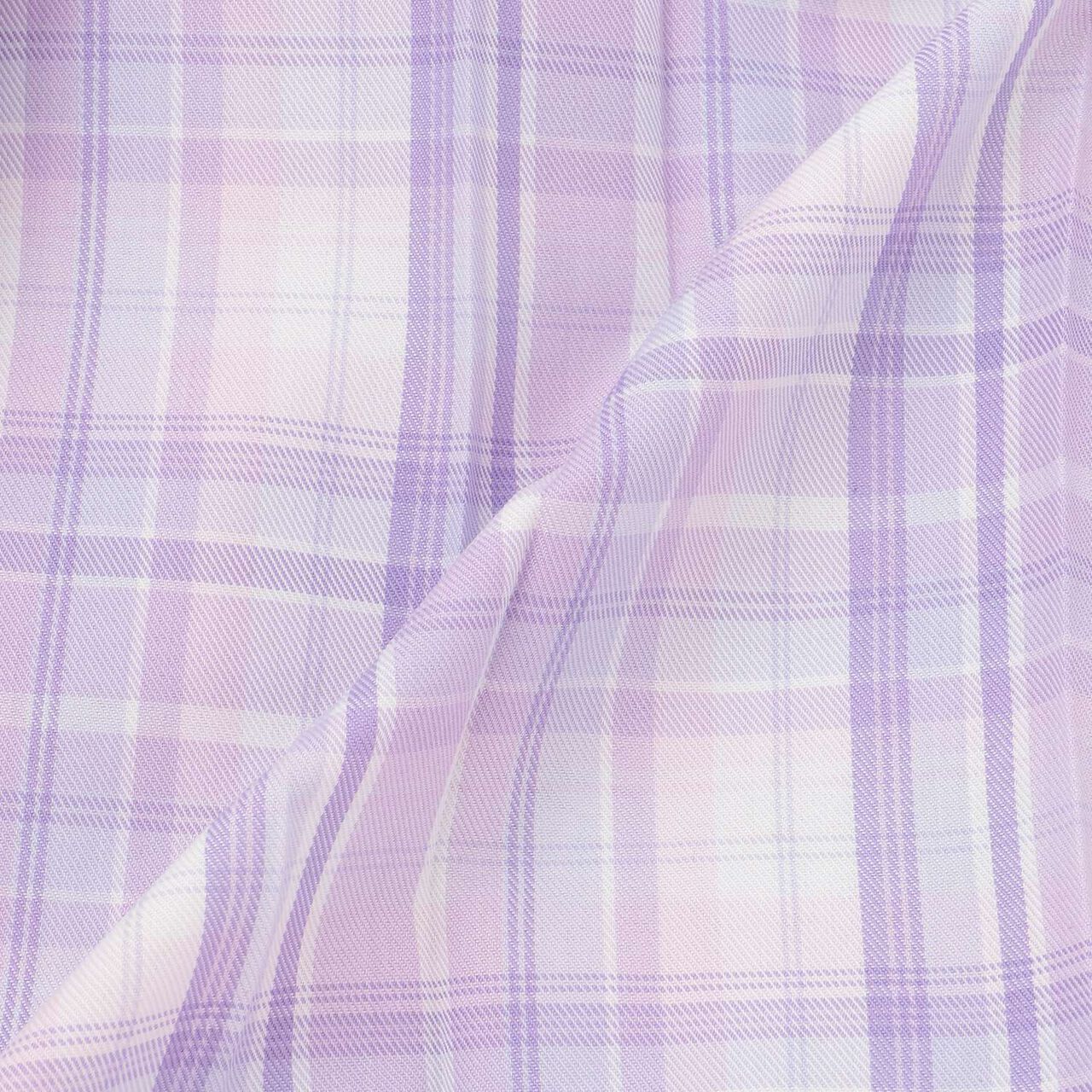 Charm-Embellished Check Pleated Skirt-Pants,Lavender, large image number 12