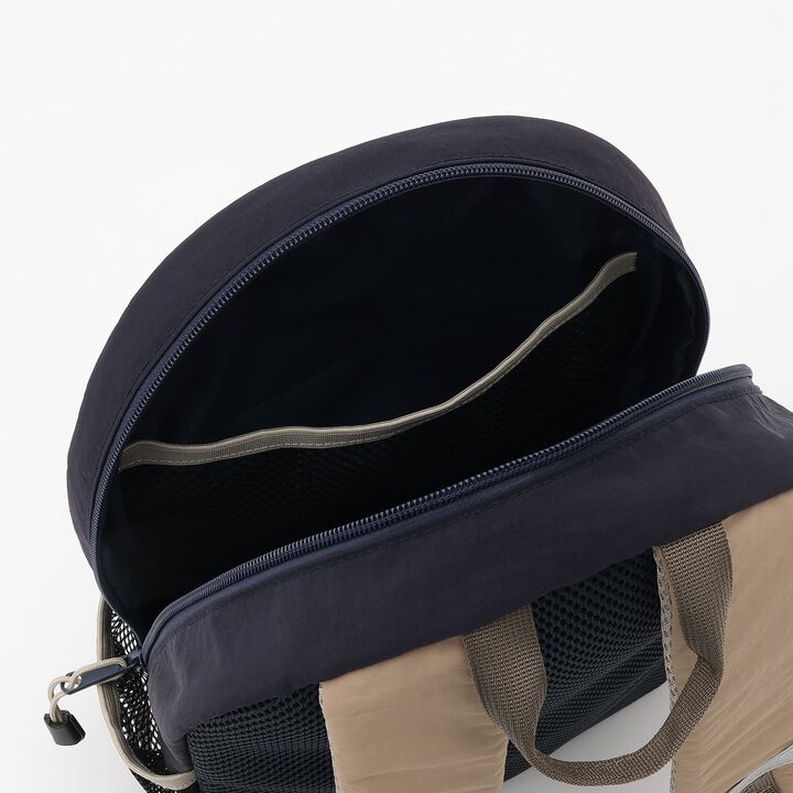 [Monpoke] Face Embroidered Backpack,Navy, medium image number 4