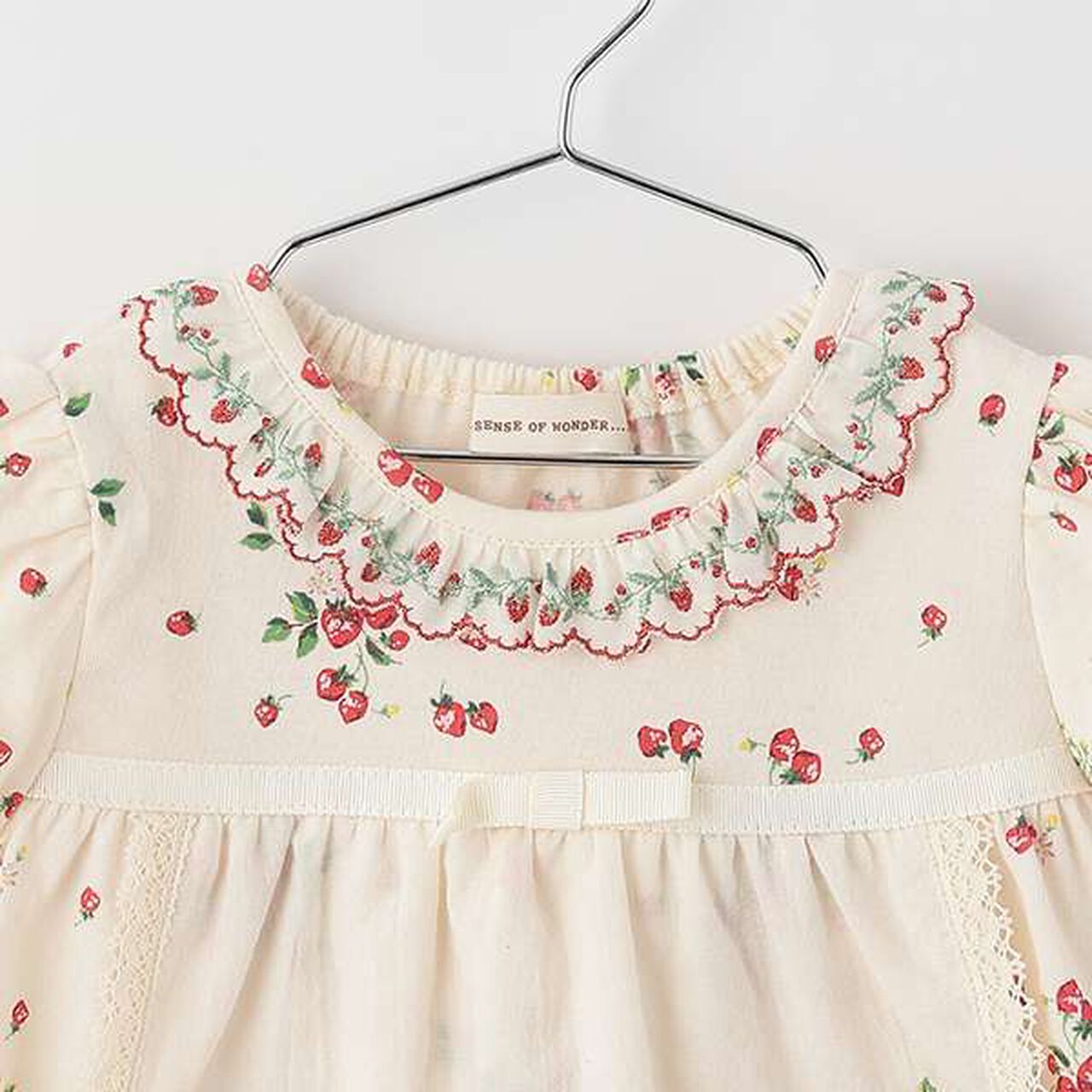 Wild Strawberry Baby Suit,Pearl white, large image number 3