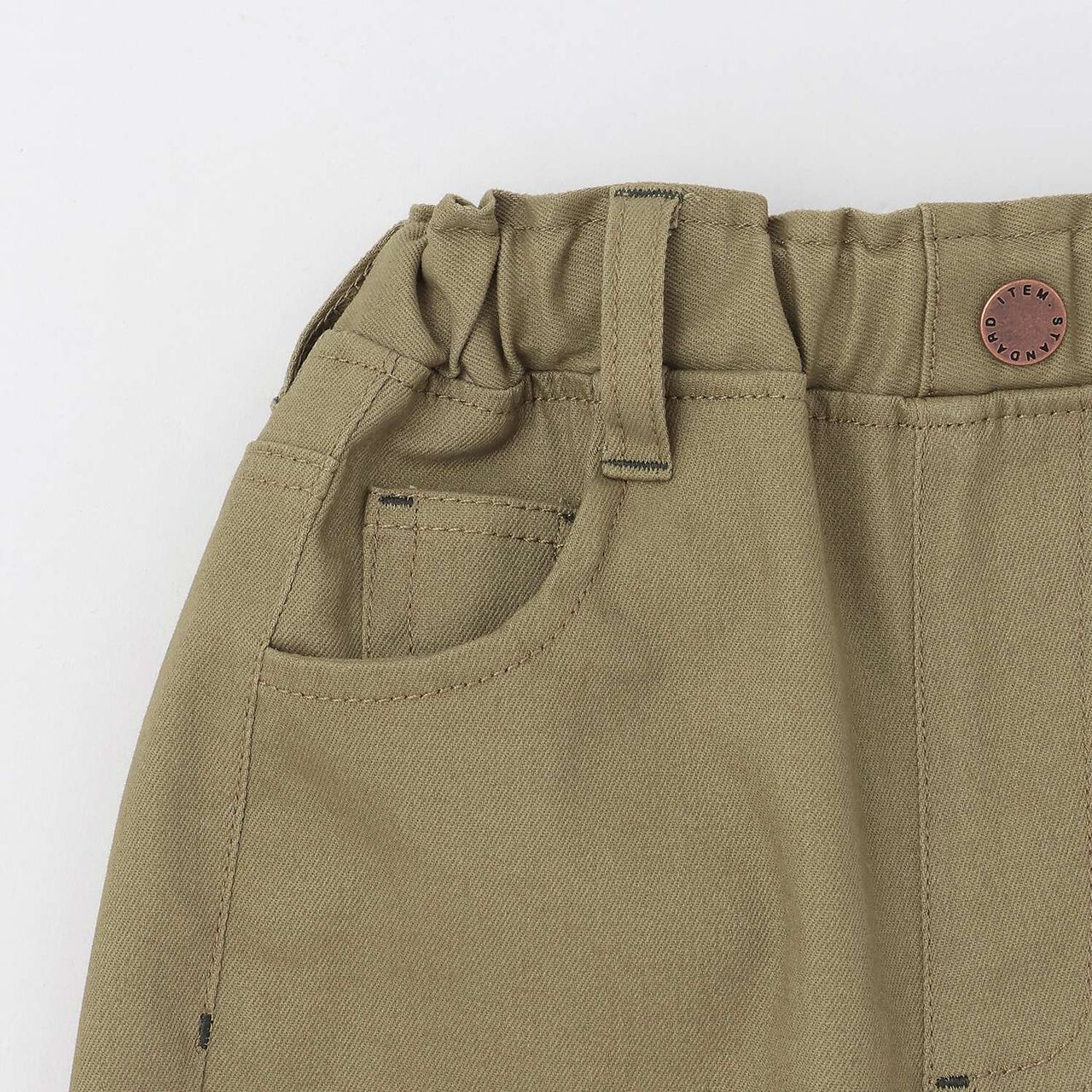 Dinosaur Embroidery Long-Length Wide Straight Pants,Charcoal gray, large image number 6