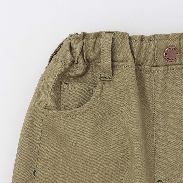 Dinosaur Embroidery Long-Length Wide Straight Pants,Charcoal gray, medium image number 6