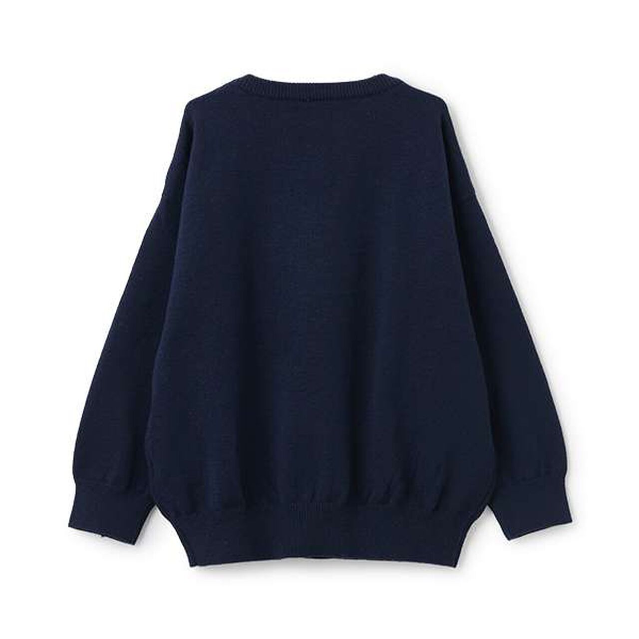 [Matching with Dad Outfit] Machine Washable Kids Logo Knitwear,Navy, large image number 1