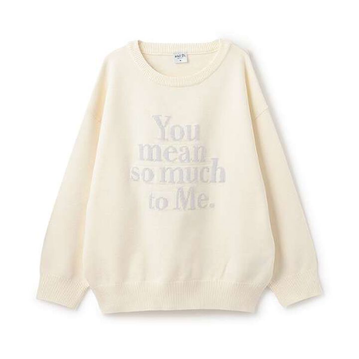 [Matching with Dad Outfit] Machine Washable Kids Logo Knitwear,Navy, medium image number 8