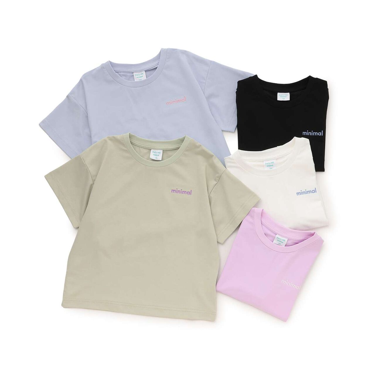 [DailyMe] Simple T-Shirt [Heat Shielding / Quick-Dry / Antibacterial],Sax blue, large image number 9