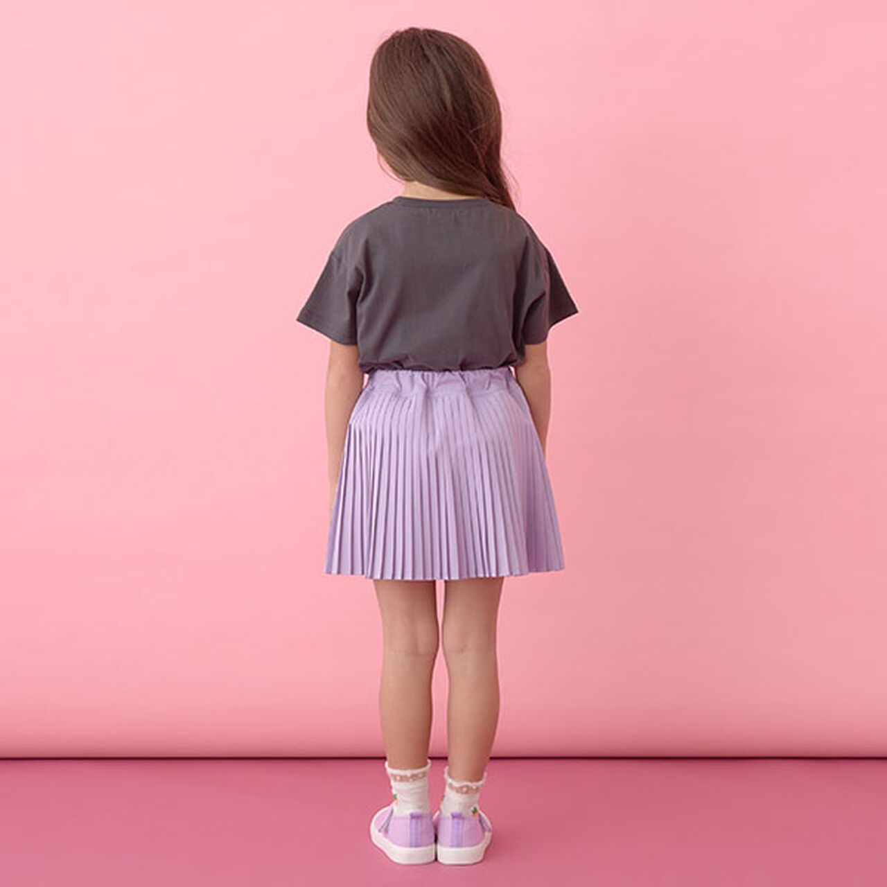 Pleated Skirt (Inner Pants Included),Off white, large image number 6