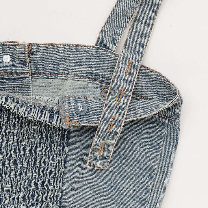[LTXC / Cool Touch] Denim Pants and Bustier Set,Gray, medium image number 14