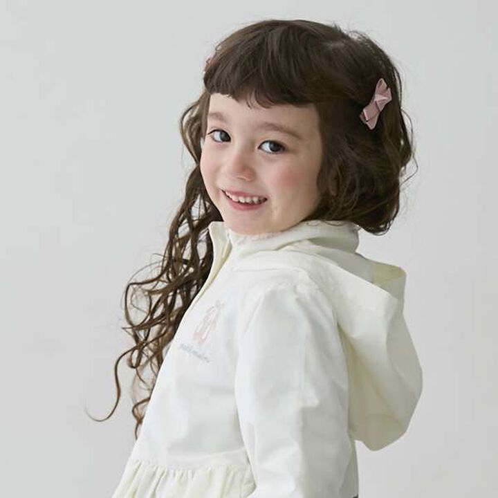 Ribbon Hair Clips 2P,Sax blue, medium image number 6