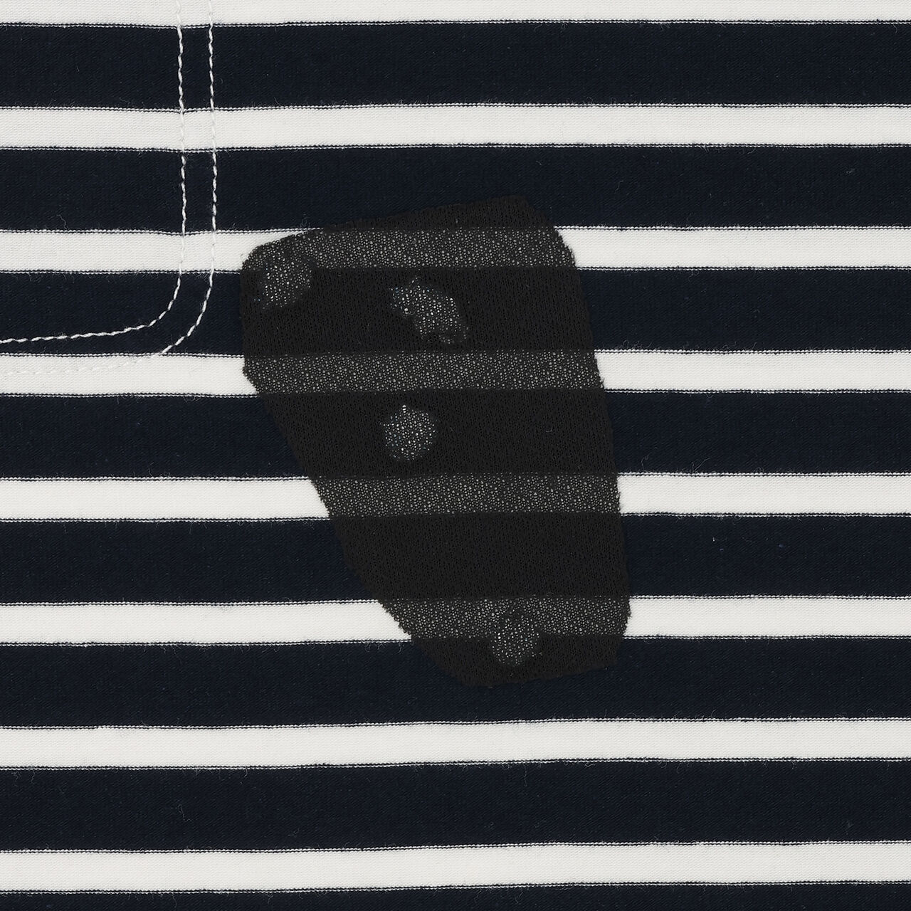 Insect Stripe Pattern Long-Sleeve T-Shirt with Pocket,Navy, large image number 14