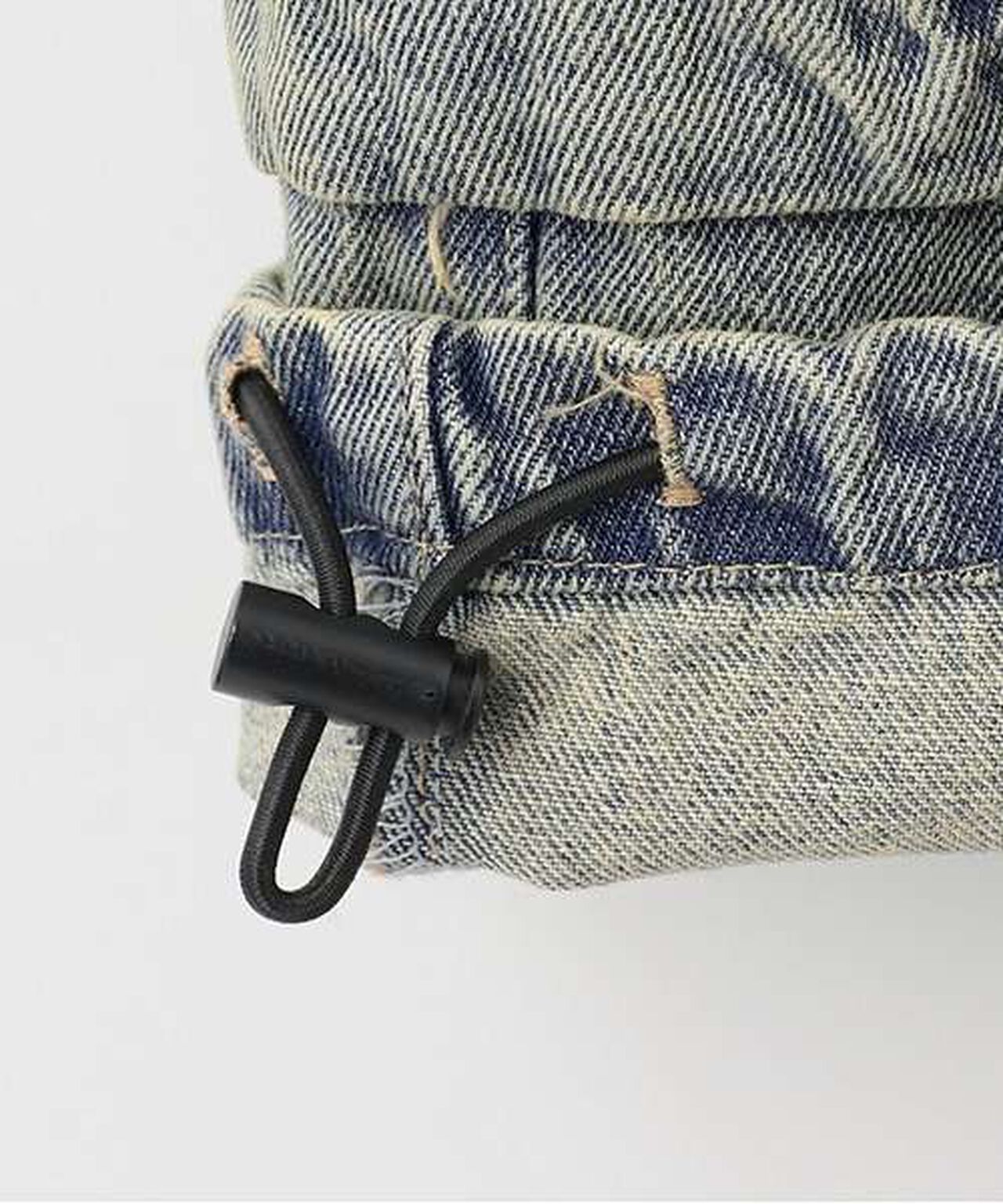 Denim Cargo Pants,Navy, large image number 4