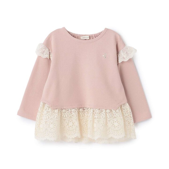 Tulle Lace Hem Tunic,, medium