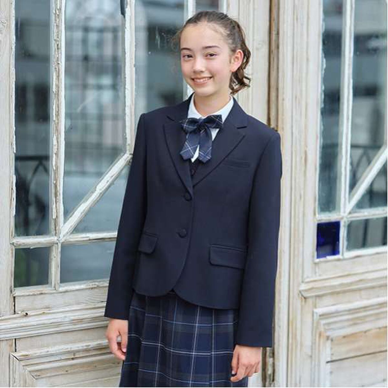 Saxony Two-Button Jacket,Navy, large image number 4