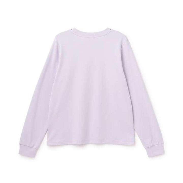 Chocolate Sweets Embroidery Long-Sleeve Shirt,Lavender, medium image number 1