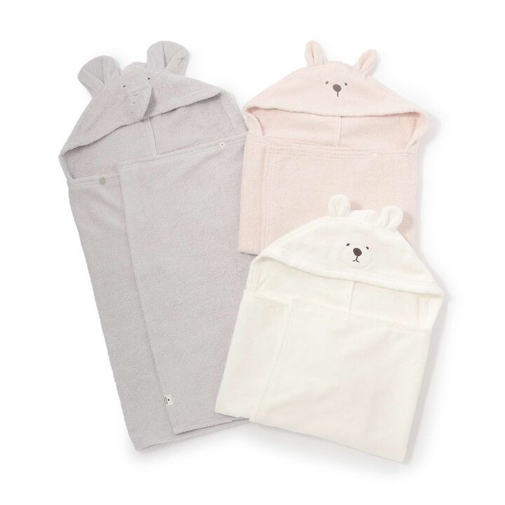 Animal Bath Poncho,Light blue, medium image number 9