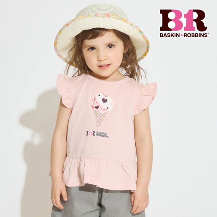[31 Ice Cream] Liberty Appliqu&eacute; Sleeveless T-Shirt,, medium