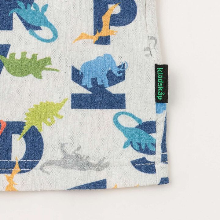 All-Over Pattern Short-Sleeve Loungewear,Sax blue, medium image number 5