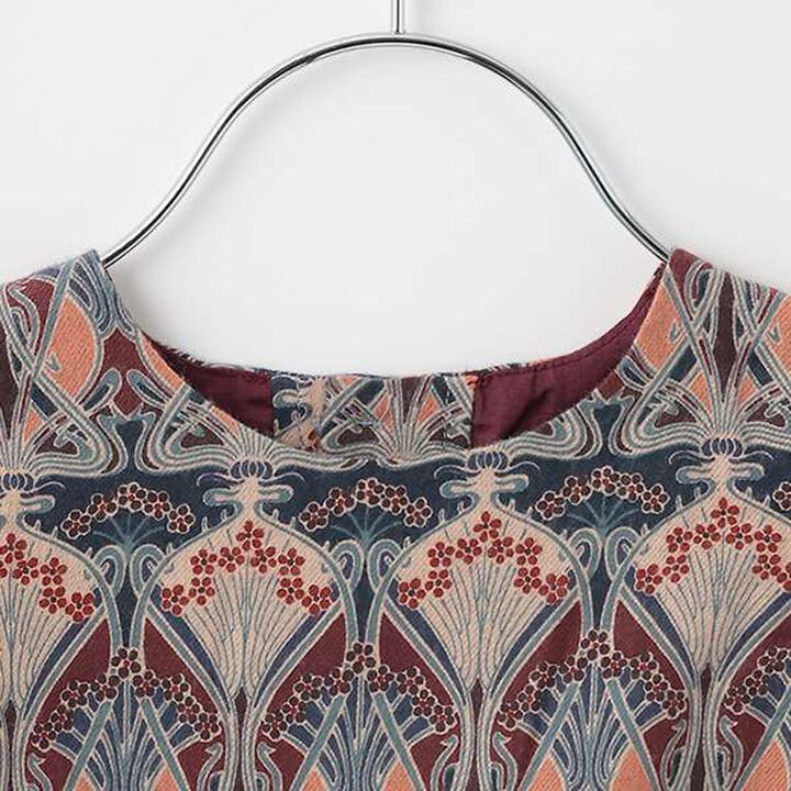 [Made in Japan] Liberty Fabric Yoke Tunic,Mocha tea, medium image number 2