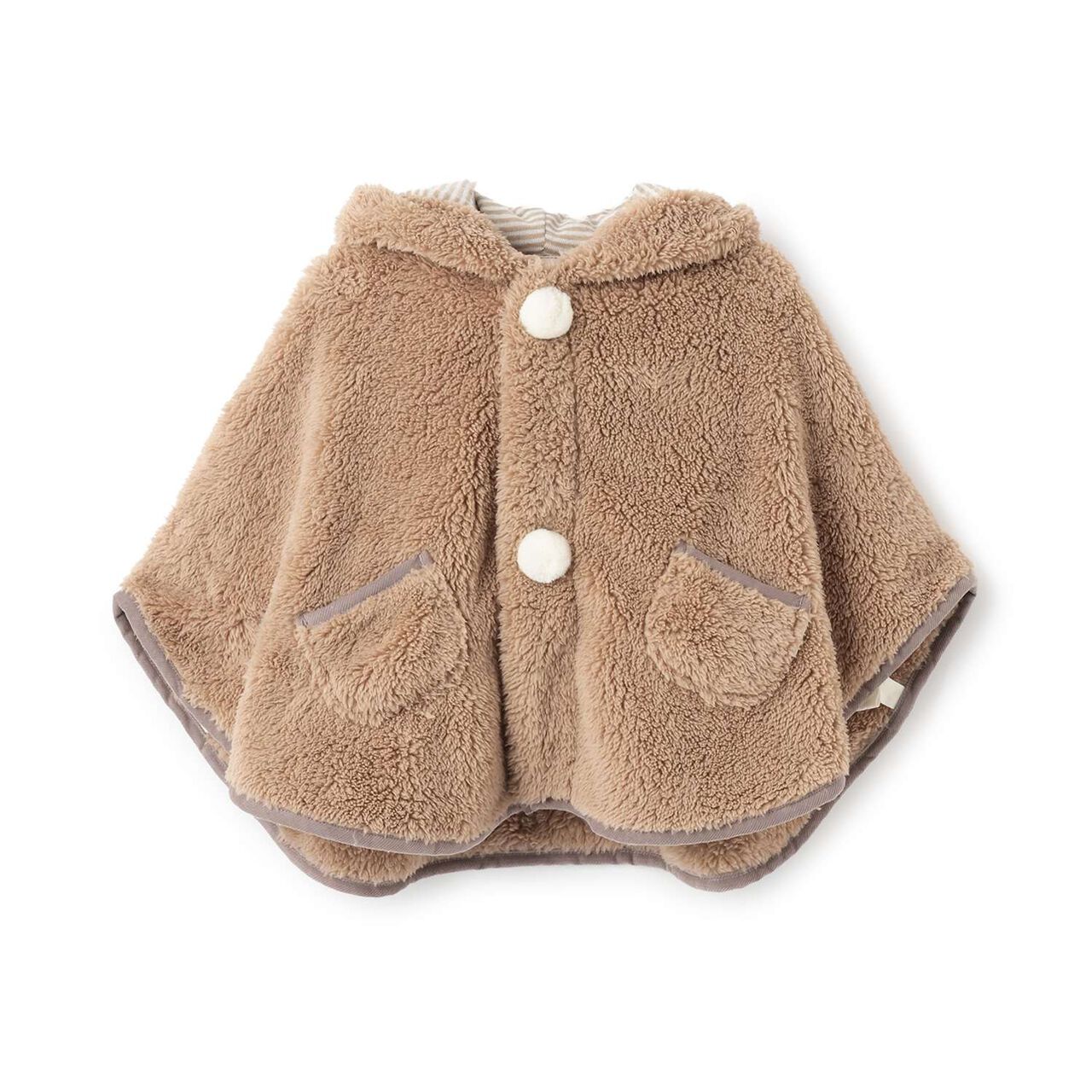 [Antibacterial Deodorant] 2 WAY Animal Boa Cape,Mocha tea, large image number 3