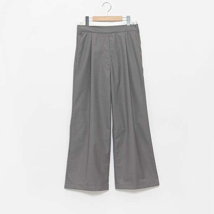 [LADIES] Double Waist Pants,Beige, medium image number 3