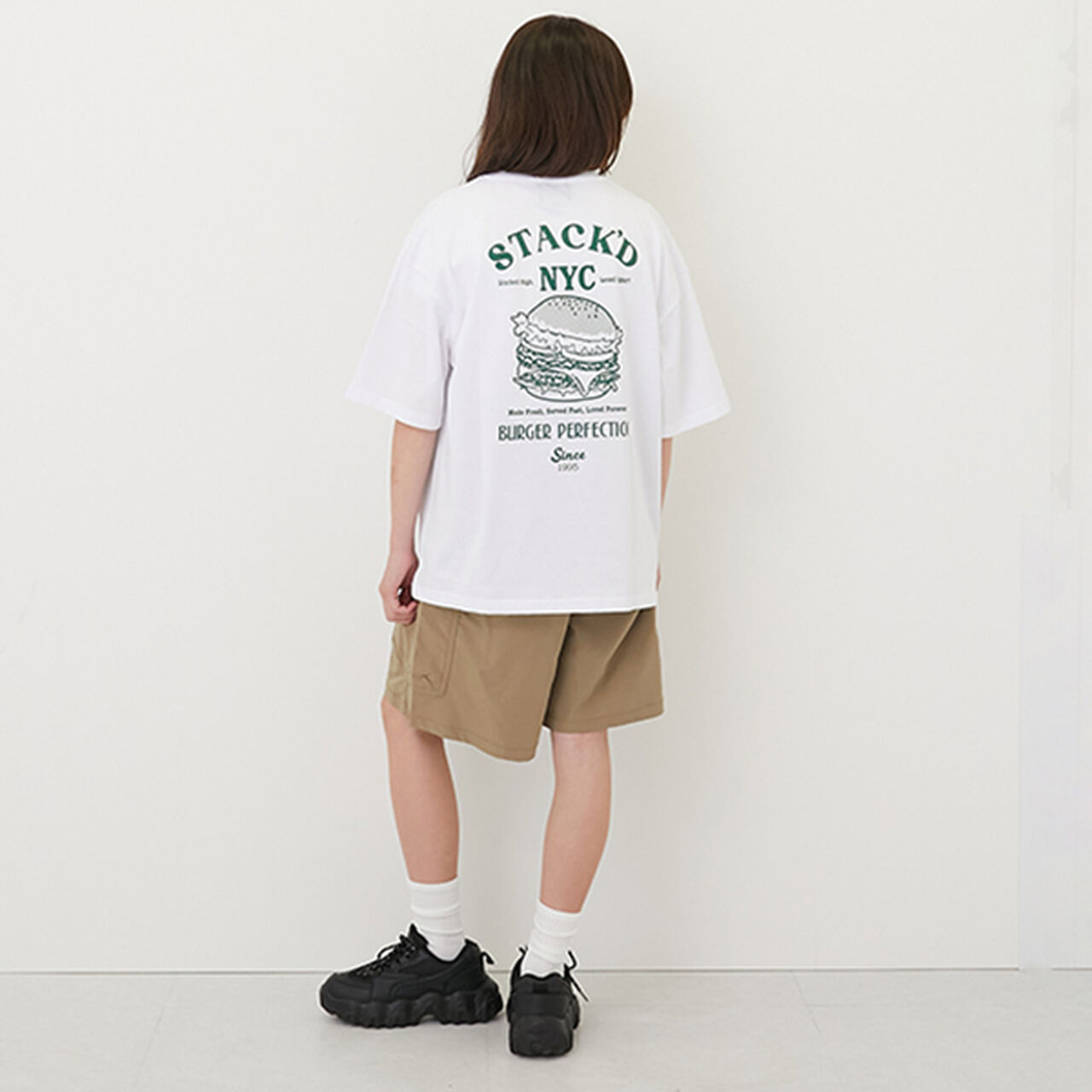 [Cool Touch] High Cool Cotton Hood Print Short Sleeve T-Shirt,Brown, large image number 21