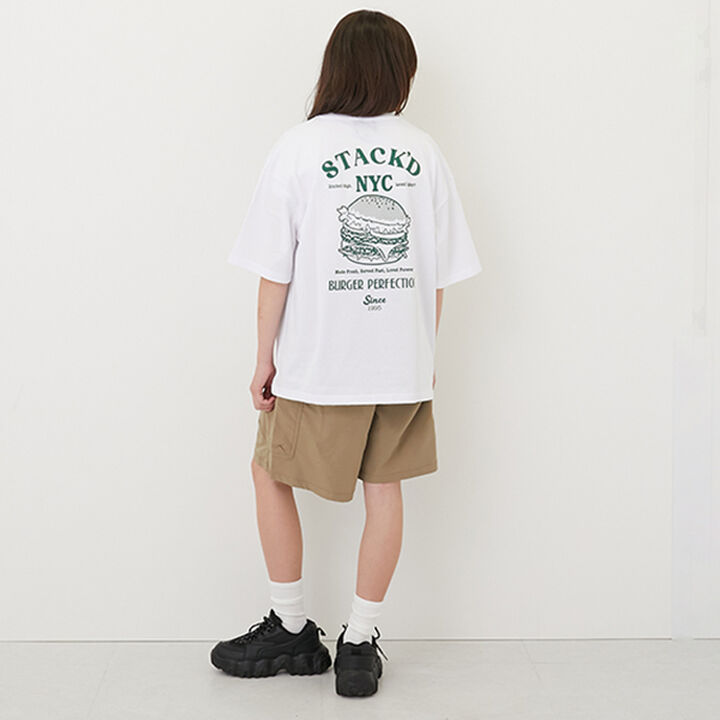 [Cool Touch] High Cool Cotton Hood Print Short Sleeve T-Shirt,Brown, medium image number 21