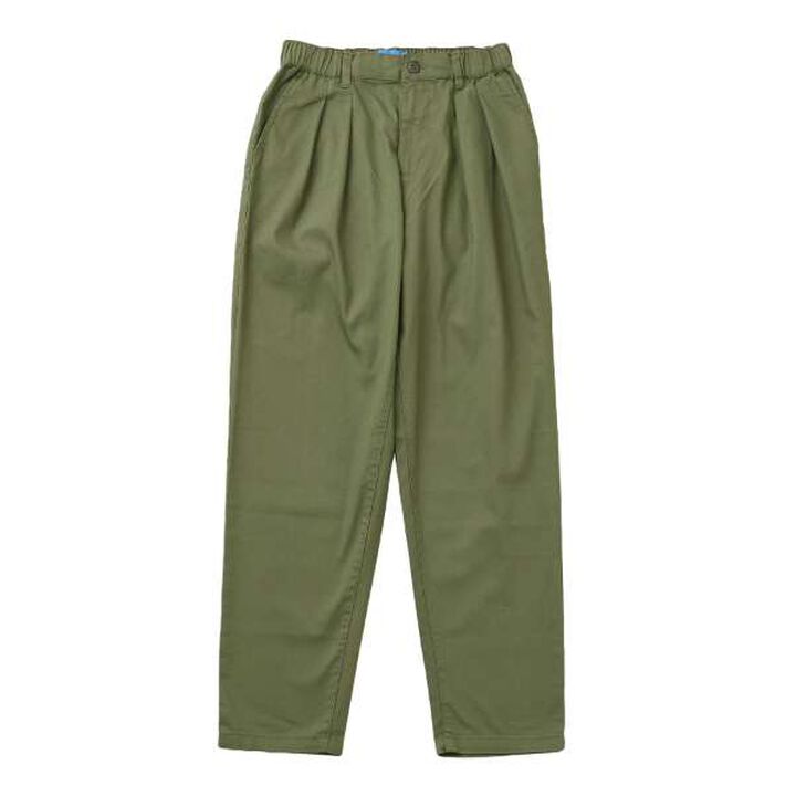 Cotton-Poly Stretch Twill Tuck Pants,Khaki, medium image number 0