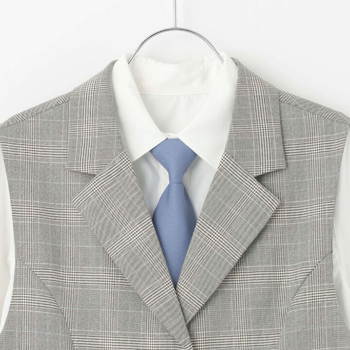 [Graduation Attire] [5-Piece Set] Gilet Jacket Coordination Set,Black, medium image number 3