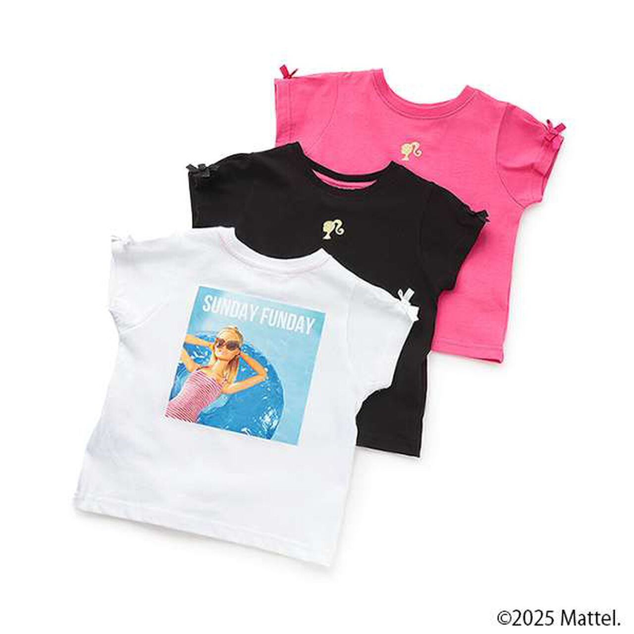 [Barbie] Sleeve Tuck T-Shirt,White, large image number 11