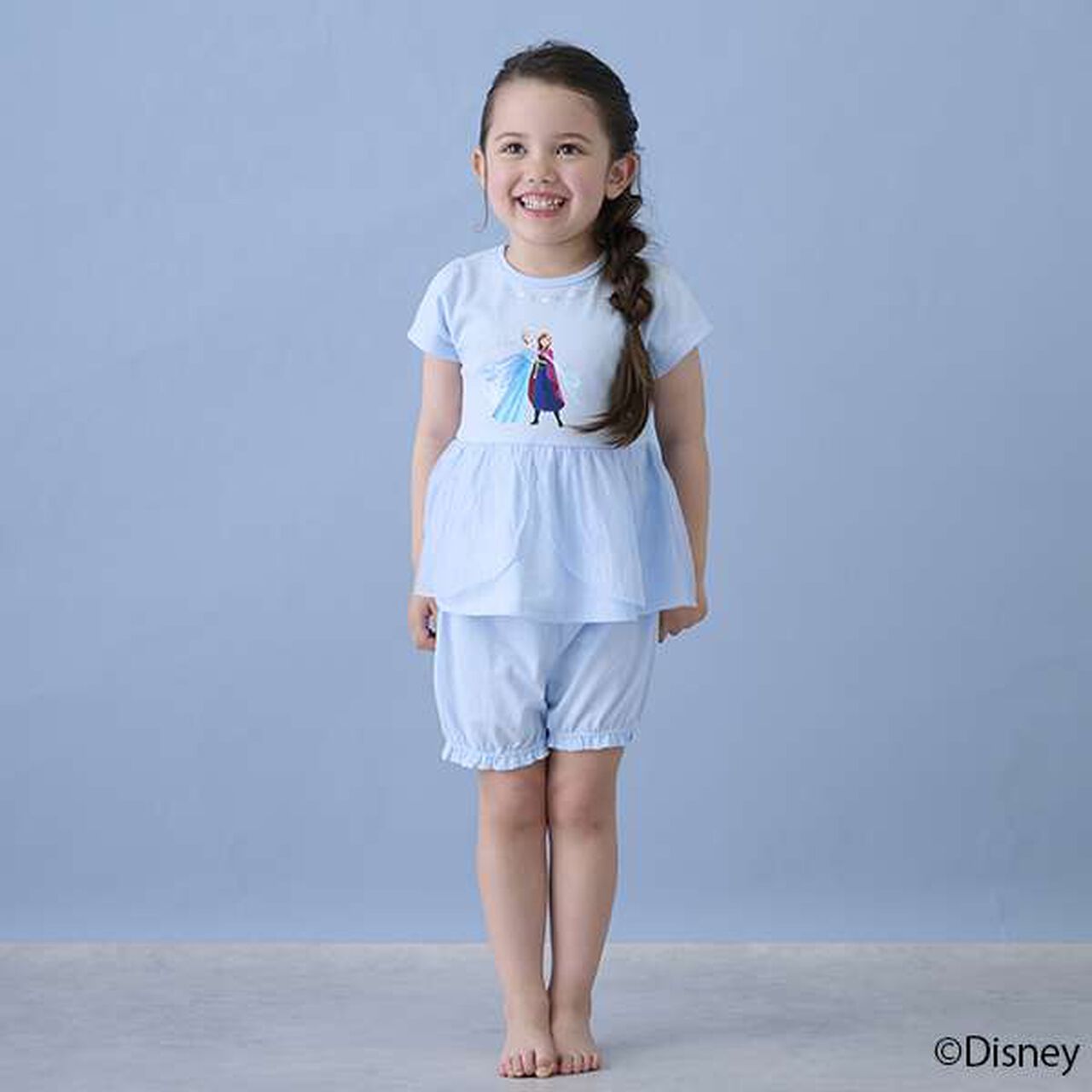 [Disney] Peplum Pajamas,Light blue, large image number 5