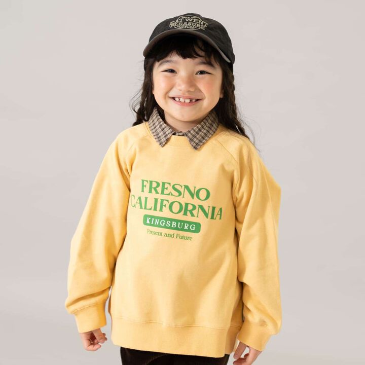 [365D.] [Matching with Dad] Raglan Sweatshirt Assortment Logo Pullover,Yellow, medium image number 0