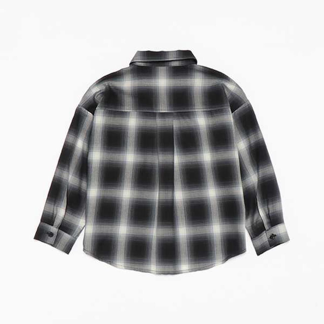 [Link] Ombre Check Emblem Embroidered Shirt,Orange, large image number 7
