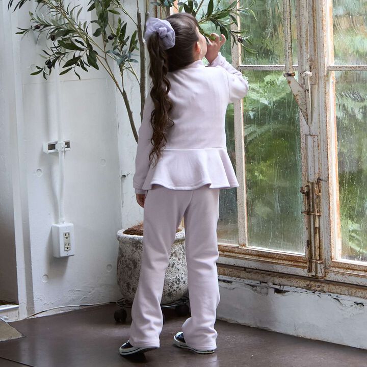 Ballet Peplum Zip-Up Pants Set,Light pink, medium image number 1