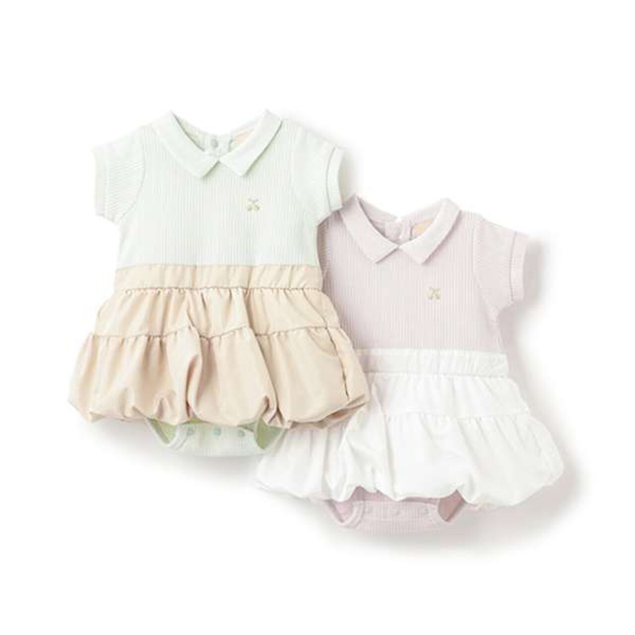 Balloon OP Romper,Light green, large image number 4