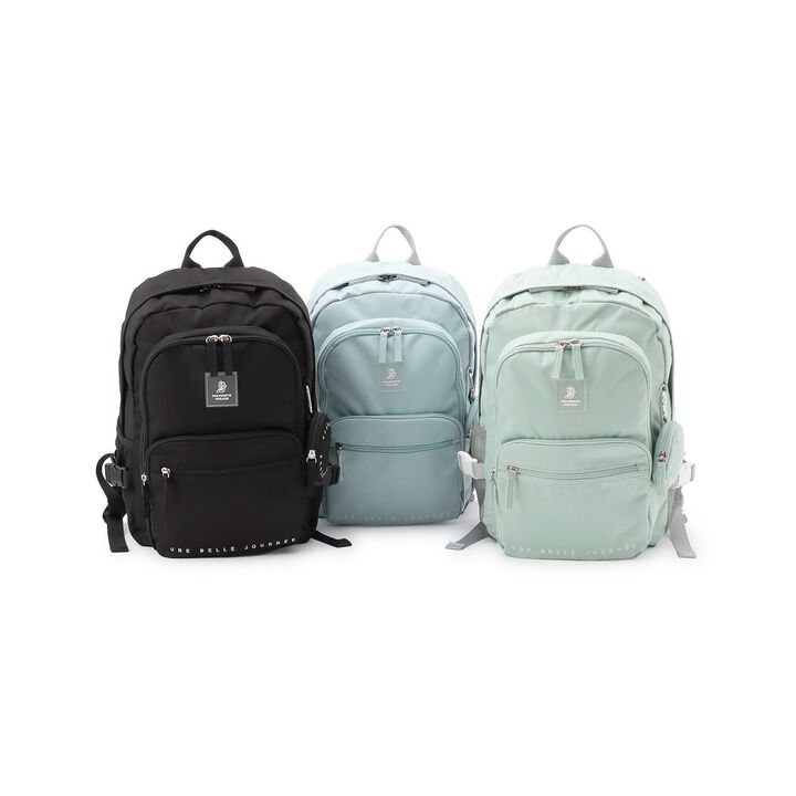 23L Water-Repellent Round Pouch School Backpack,Light blue, medium image number 19