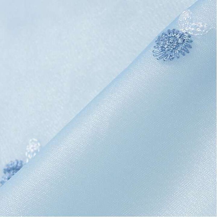 Rose Embroidery Organza One-Piece Dress,Black, medium image number 3