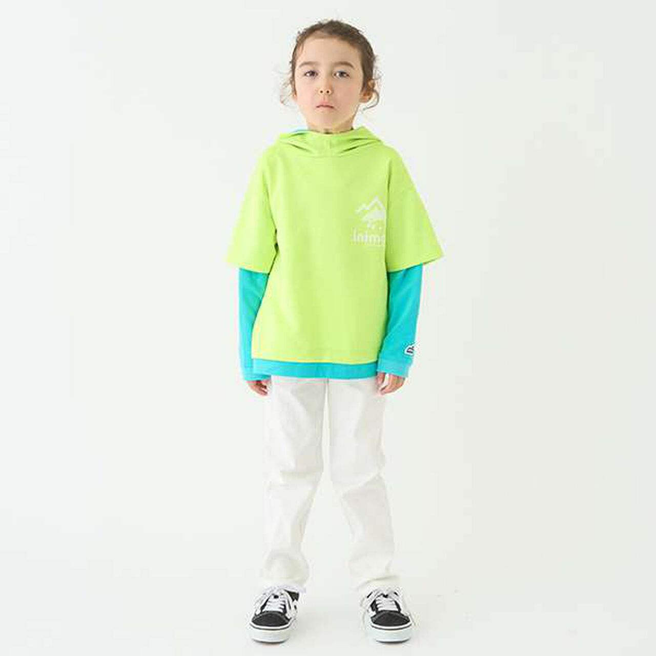 [Water-Repellent] Ponte Fake Layered T Parka,Blue, large image number 13