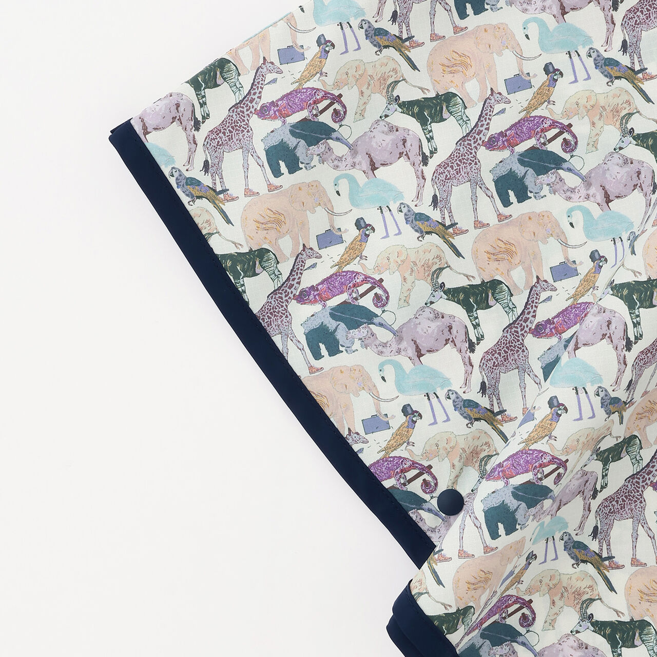 Queue for the Zoo Rain Poncho,Blue, large image number 3