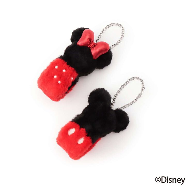 [Disney] Curly Faux Fur Charm,Red, medium image number 5