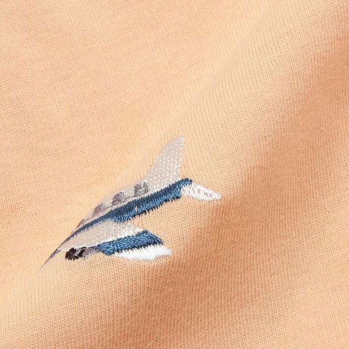 [Cool Touch] Working Vehicles Embroidery T-Shirt,Off white, medium image number 9