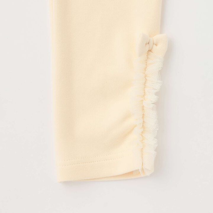 Side Frill Smooth Wool Lined Leggings,Black, medium image number 3