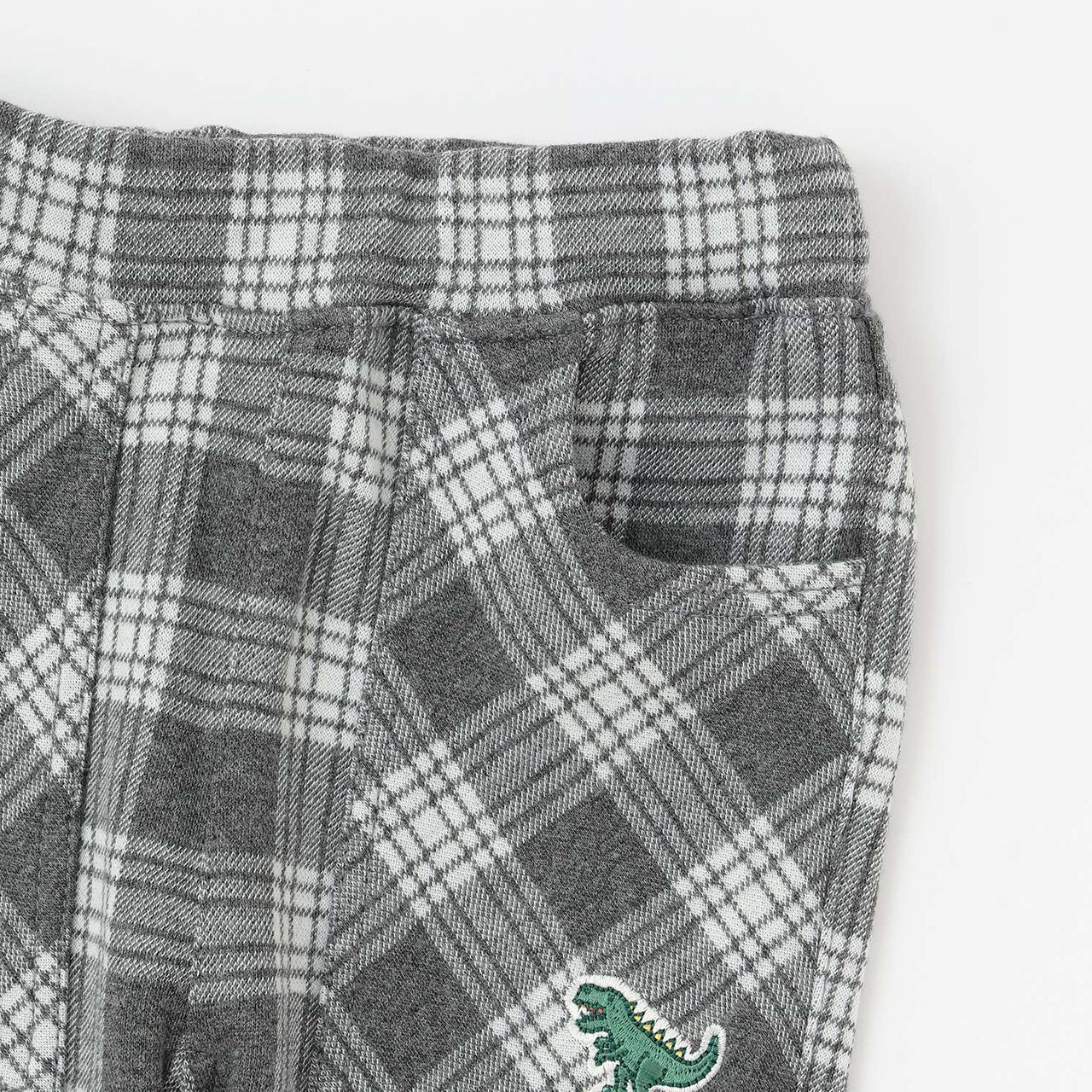 JQ Checkered Long-Length Tapered Pants,Gray, large image number 4