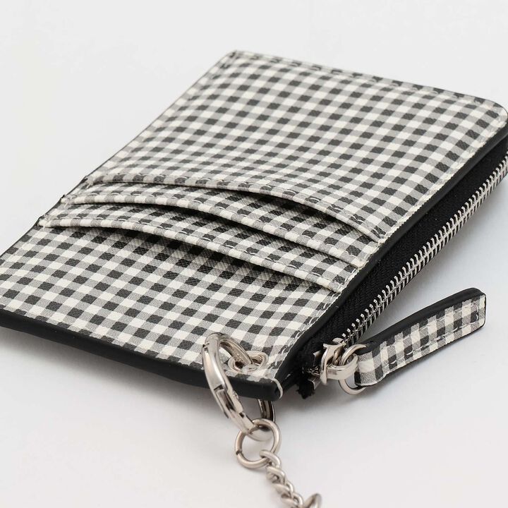 [Casselini] Gingham Wallet,Black, medium image number 6