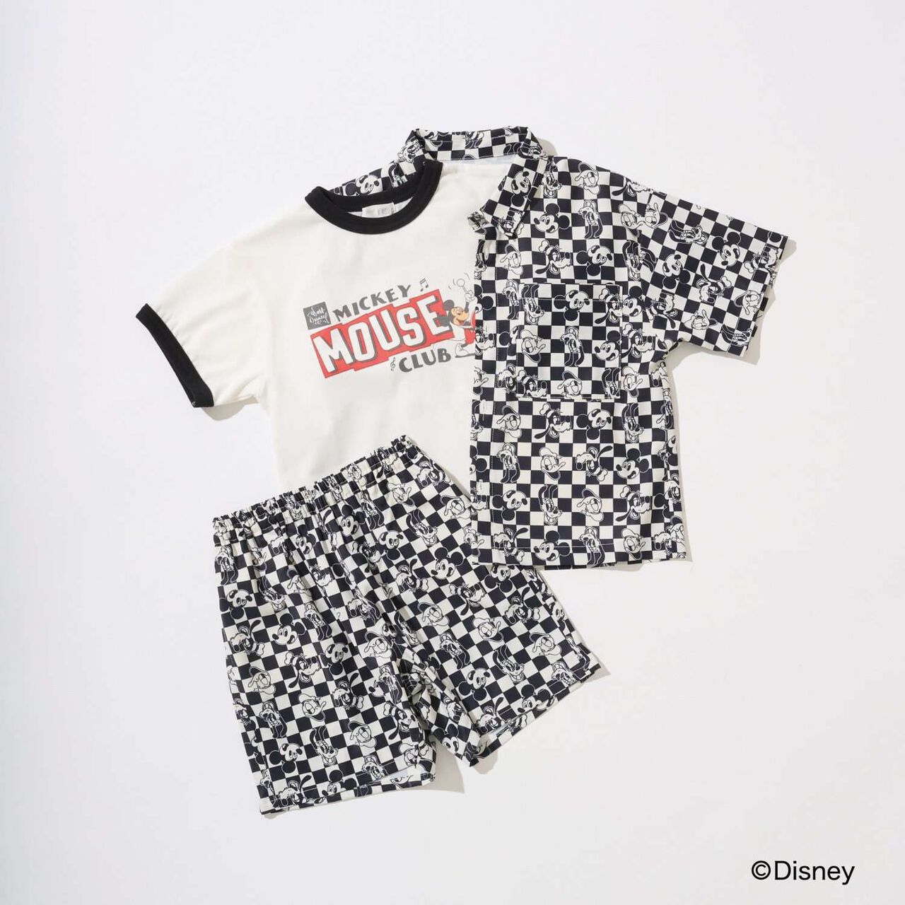 [Disney] [Comfortable Jersey] Assorted Print Ringer T-Shirt,Charcoal gray, large image number 22